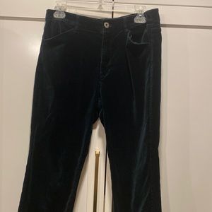 Dark green Velvet pants
